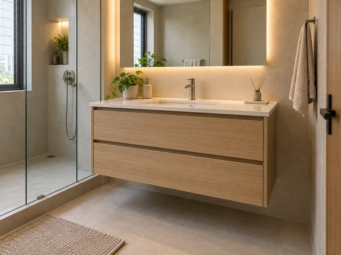 Wall-Mounted Vanity